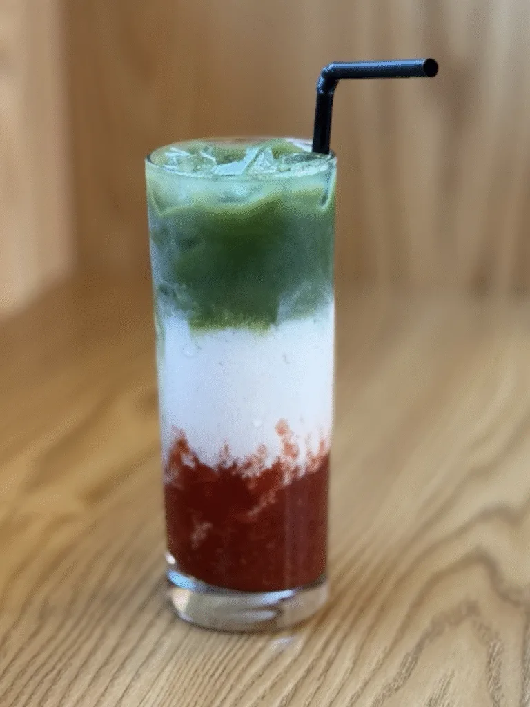 Strawberry Matcha Latte