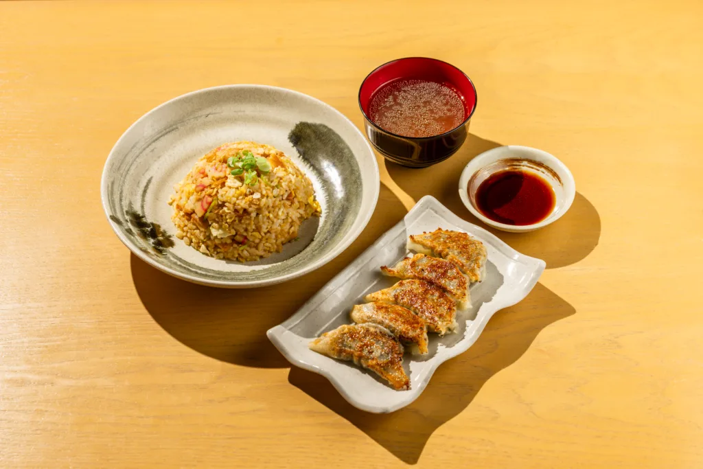 Chahan + Chicken Gyouza set meal