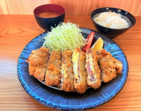 Beef Cheese Katsu Set meal